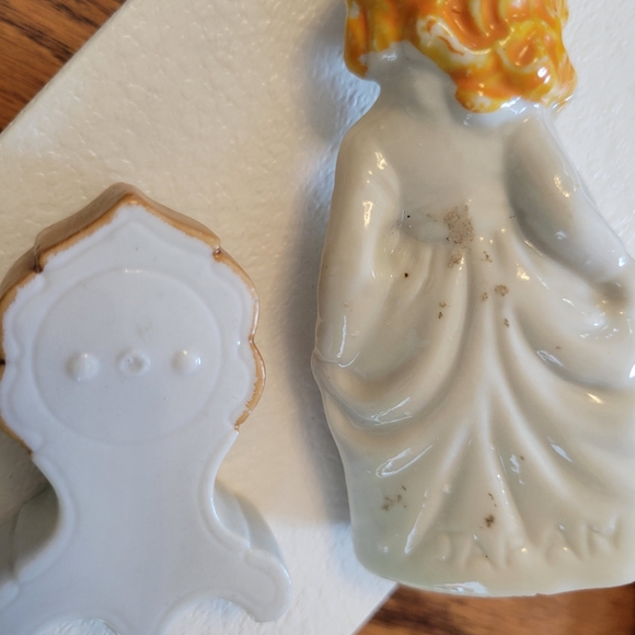 Vintage Girl & Clock Figurine Knick Knack Items ~ MCM ~ Japan ~ FINAL PRICE!!! - Picture 14 of 16